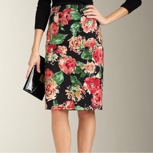 Talbots Petites Floral Pencil Skirt